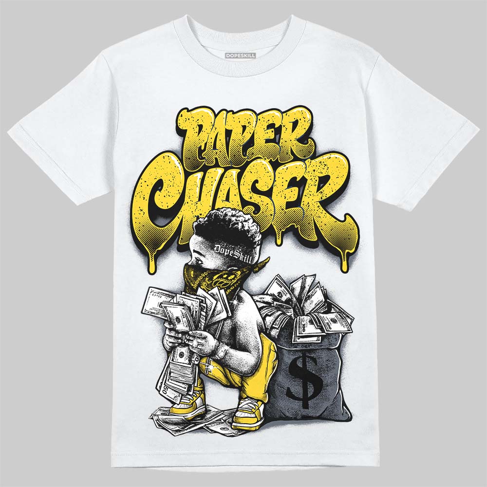 Jordan 4 "Tour Yellow" DopeSkill T-Shirt Paper Chaser Boy Graphic Streetwear - White 