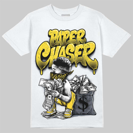Jordan 4 "Tour Yellow" DopeSkill T-Shirt Paper Chaser Boy Graphic Streetwear - White 