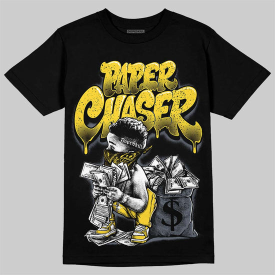 Jordan 4 "Tour Yellow" DopeSkill T-Shirt Paper Chaser Boy Graphic Streetwear - Black