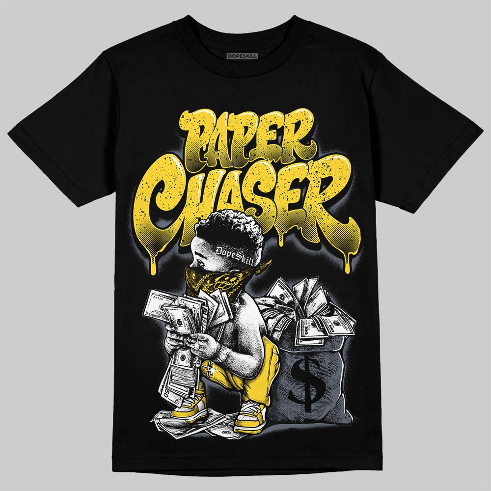 Jordan 4 "Tour Yellow" DopeSkill T-Shirt Paper Chaser Boy Graphic Streetwear - Black