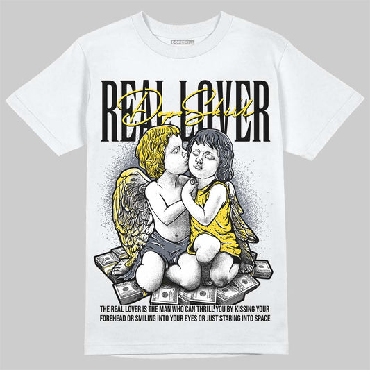 Jordan 4 "Tour Yellow" DopeSkill T-Shirt Real Lover Graphic Streetwear - White