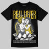 Jordan 4 "Tour Yellow" DopeSkill T-Shirt Real Lover Graphic Streetwear - Black