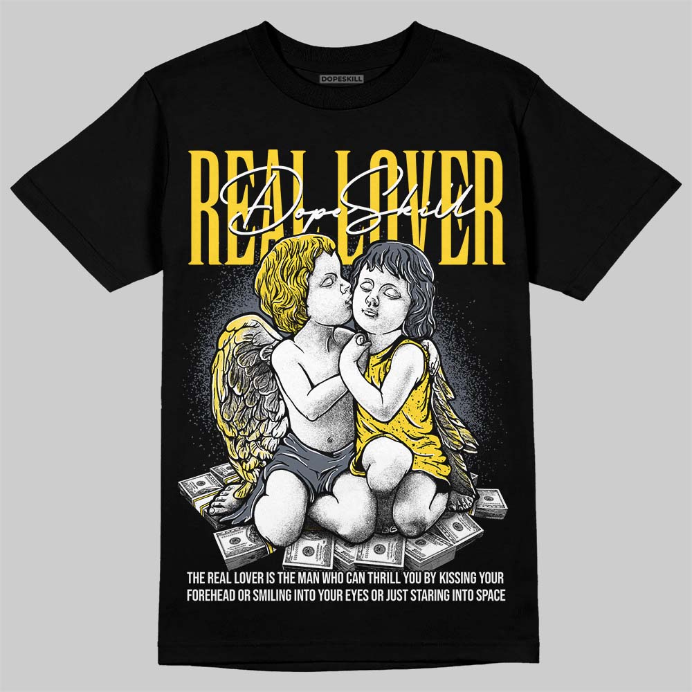 Jordan 4 "Tour Yellow" DopeSkill T-Shirt Real Lover Graphic Streetwear - Black