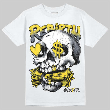Jordan 4 "Tour Yellow" DopeSkill T-Shirt Rebirth Graphic Streetwear - White