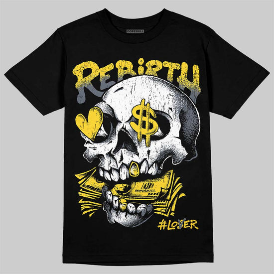 Jordan 4 "Tour Yellow" DopeSkill T-Shirt Rebirth Graphic Streetwear - Black