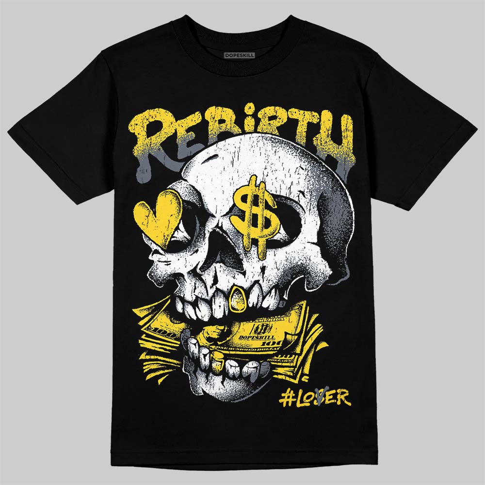 Jordan 4 "Tour Yellow" DopeSkill T-Shirt Rebirth Graphic Streetwear - Black
