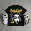 Tour Yellow 4s DopeSkill Oversize Print T-Shirt Rich Soon Graphic