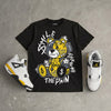 Tour Yellow 4s DopeSkill T-Shirt Smile Through The Pain Graphic