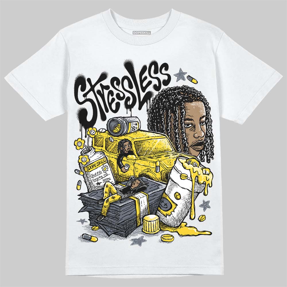 Jordan 4 "Tour Yellow" DopeSkill T-Shirt Stressless Graphic Streetwear - White