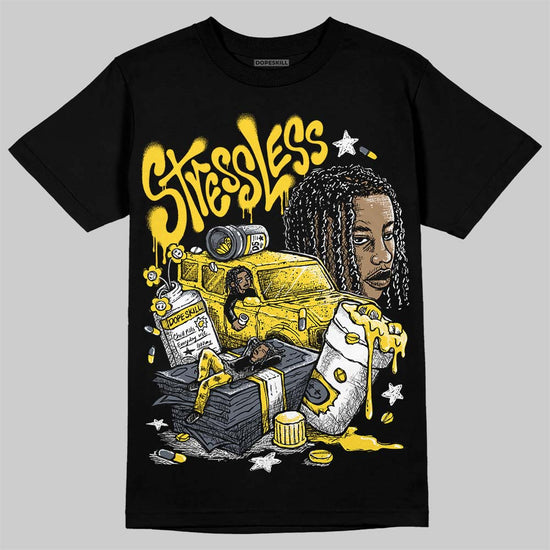 Jordan 4 "Tour Yellow" DopeSkill T-Shirt Stressless Graphic Streetwear - Black