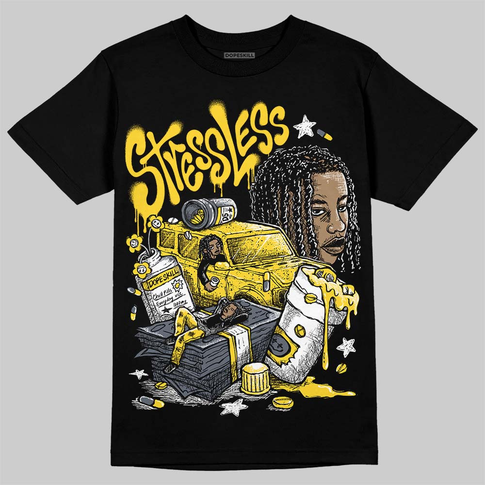 Jordan 4 "Tour Yellow" DopeSkill T-Shirt Stressless Graphic Streetwear - Black