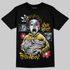 Jordan 4 "Tour Yellow" DopeSkill T-Shirt Work Hard Rise Above Graphic Streetwear - Black
