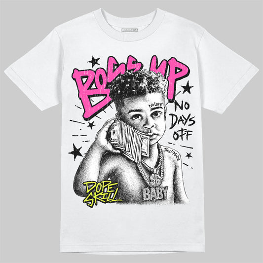 Jordan 7 Tennis Day DopeSkill T-Shirt Boss Up Graphic Streetwear - White