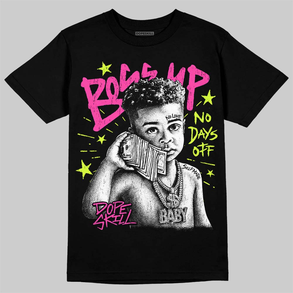 Jordan 7 Tennis Day DopeSkill T-Shirt Boss Up Graphic Streetwear - Black