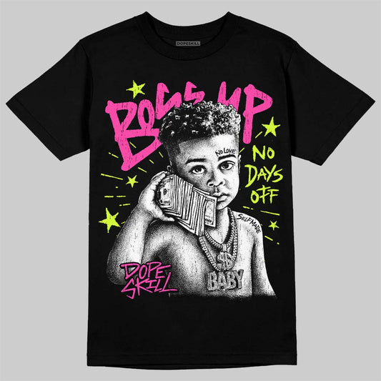 Jordan 7 Tennis Day DopeSkill T-Shirt Boss Up Graphic Streetwear - Black