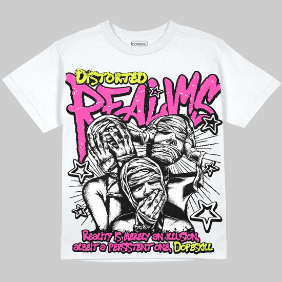 Jordan 7 Tennis Day DopeSkill Oversize Print T-Shirt Distorted Realms Graphic Streetwear - White