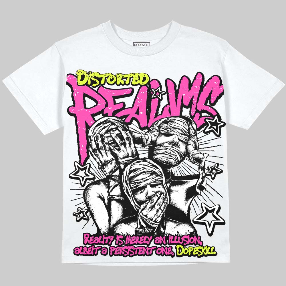 Jordan 7 Tennis Day DopeSkill Oversize Print T-Shirt Distorted Realms Graphic Streetwear - White