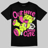 Jordan 7 Tennis Day DopeSkill T-Shirt Out Here Being Cute Graphic Streetwear - Black