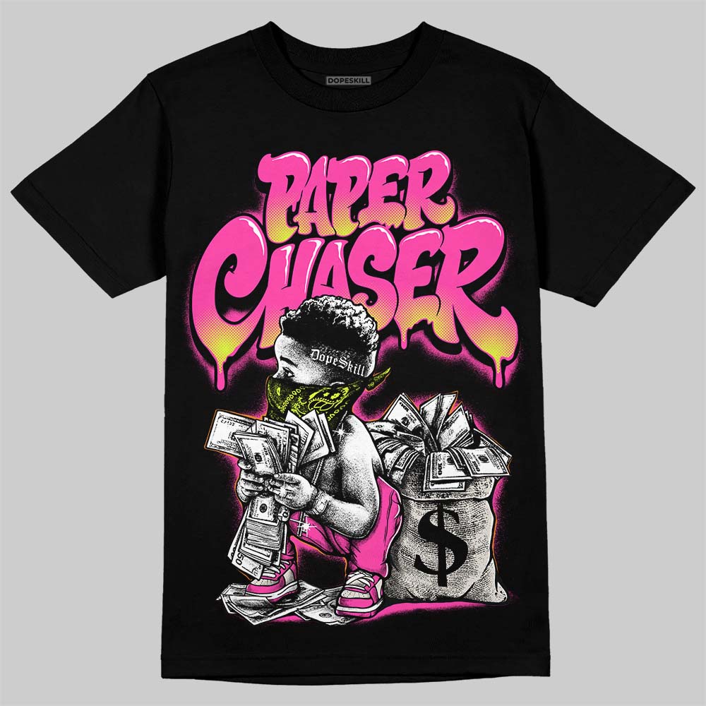 Jordan 7 Tennis Day DopeSkill T-Shirt Paper Chaser Boy Graphic Streetwear - Black