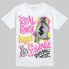 Jordan 7 Tennis Day DopeSkill T-Shirt Real Ones Move In Silence Graphic Streetwear - White 