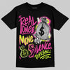 Jordan 7 Tennis Day DopeSkill T-Shirt Real Ones Move In Silence Graphic Streetwear - Black