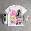 Tennis Day 7s DopeSkill T-Shirt Real Ones Move In Silence Graphic