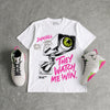 Tennis Day 7s DopeSkill T-Shirt They Watch Me Win Graphic
