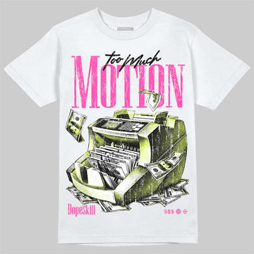 Jordan 7 Tennis Day DopeSkill T-Shirt Too Much Motion Graphic Streetwear - White