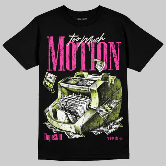 Jordan 7 Tennis Day DopeSkill T-Shirt Too Much Motion Graphic Streetwear - Black