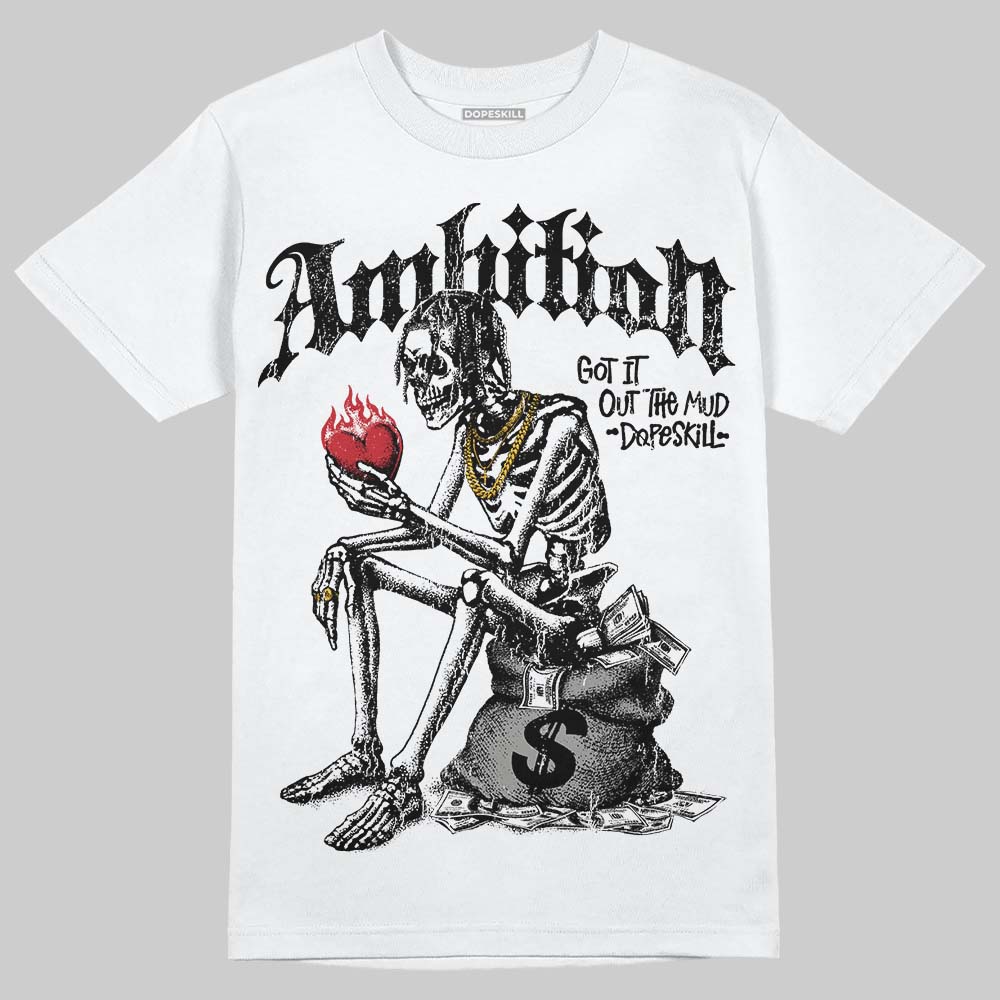 Jordan 8 "Chrome" DopeSkill T-Shirt Ambition Graphic Streetwear - White 