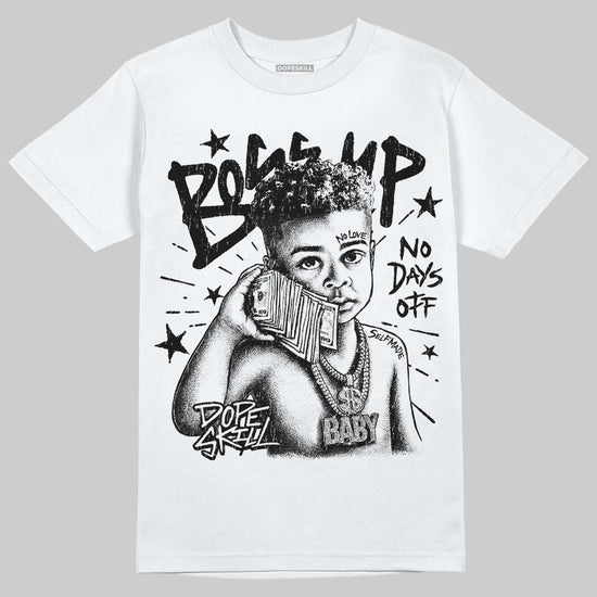 Jordan 8 "Chrome" DopeSkill T-Shirt Boss Up Graphic Streetwear - White
