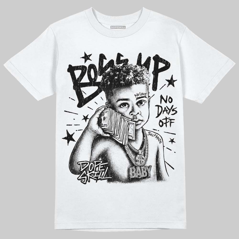 Jordan 8 "Chrome" DopeSkill T-Shirt Boss Up Graphic Streetwear - White