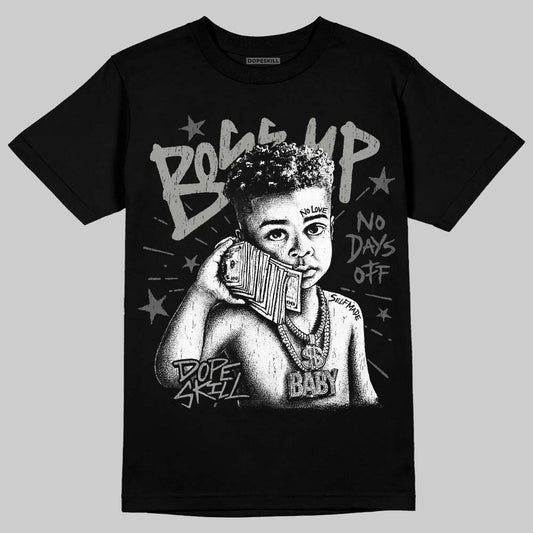 Jordan 8 "Chrome" DopeSkill T-Shirt Boss Up Graphic Streetwear - Black
