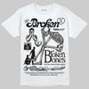 Jordan 8 "Chrome" DopeSkill T-Shirt Broken Bones Graphic Streetwear - White