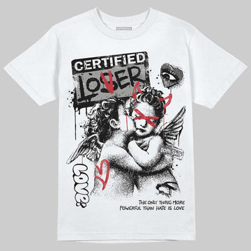 Jordan 8 "Chrome" DopeSkill T-Shirt Certified Lover Graphic Streetwear - White