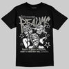 Jordan 8 "Chrome" DopeSkill T-Shirt Distorted Realms Graphic Streetwear - Black