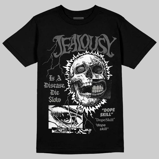 Jordan 8 "Chrome" DopeSkill T-Shirt Jealousy Graphic Streetwear - Black