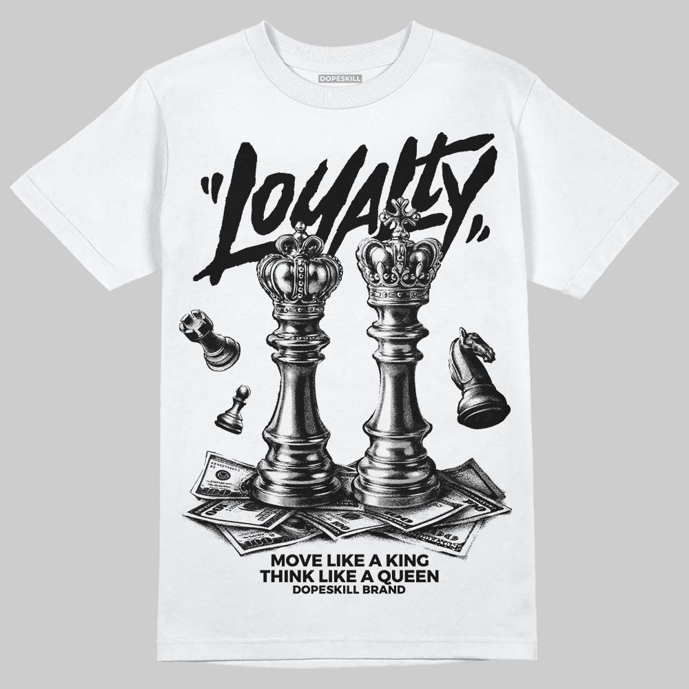 Jordan 8 "Chrome" DopeSkill T-Shirt Loyalty Graphic Streetwear - White