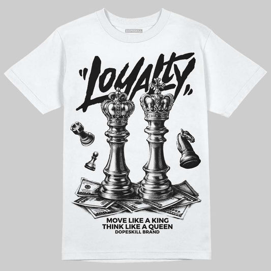 Jordan 8 "Chrome" DopeSkill T-Shirt Loyalty Graphic Streetwear - White
