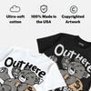 Chrome 8s DopeSkill T-Shirt Out Here Being Cute Graphic
