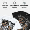 Chrome 8s DopeSkill Oversize Print T-Shirt Overstack Graphic