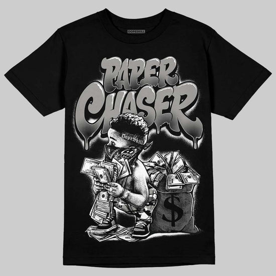 Jordan 8 "Chrome" DopeSkill T-Shirt Paper Chaser Boy Graphic Streetwear - Black