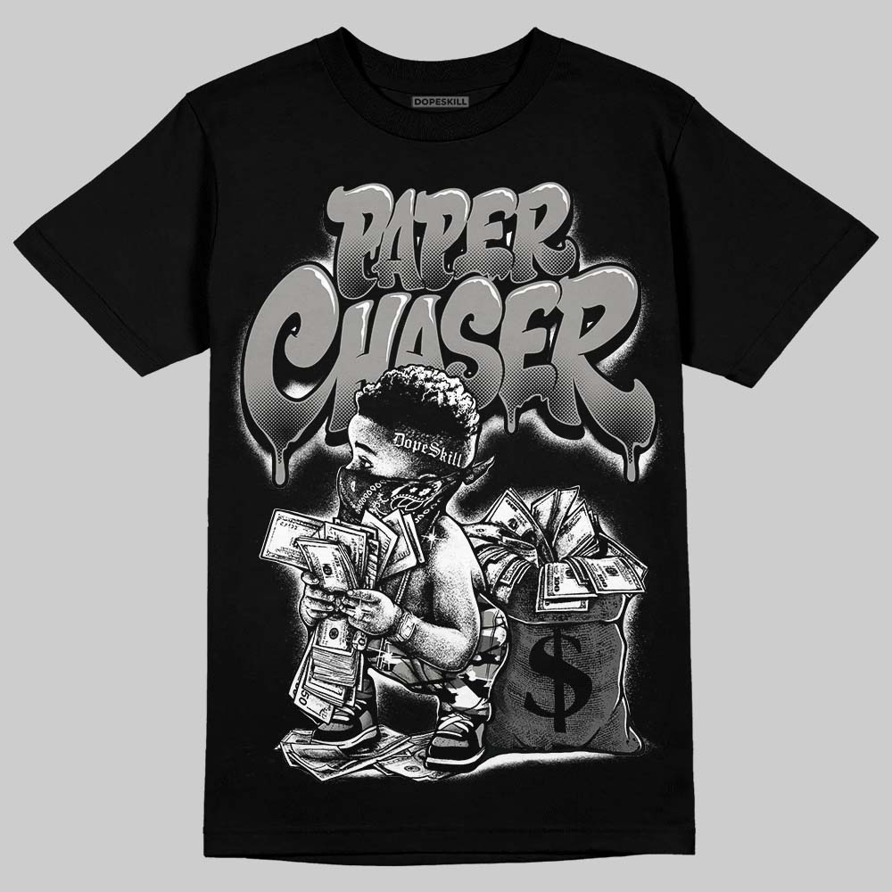 Jordan 8 "Chrome" DopeSkill T-Shirt Paper Chaser Boy Graphic Streetwear - Black
