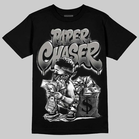 Jordan 8 "Chrome" DopeSkill T-Shirt Paper Chaser Boy Graphic Streetwear - Black