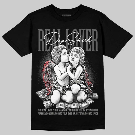 Jordan 8 "Chrome" DopeSkill T-Shirt Real Lover Graphic Streetwear - Black
