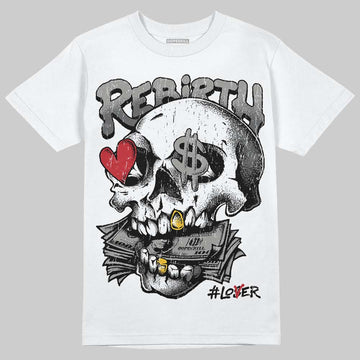Jordan 8 "Chrome" DopeSkill T-Shirt Rebirth Graphic Streetwear - White