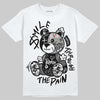 Jordan 8 "Chrome" DopeSkill T-Shirt Smile Through The Pain Graphic Streetwear - White