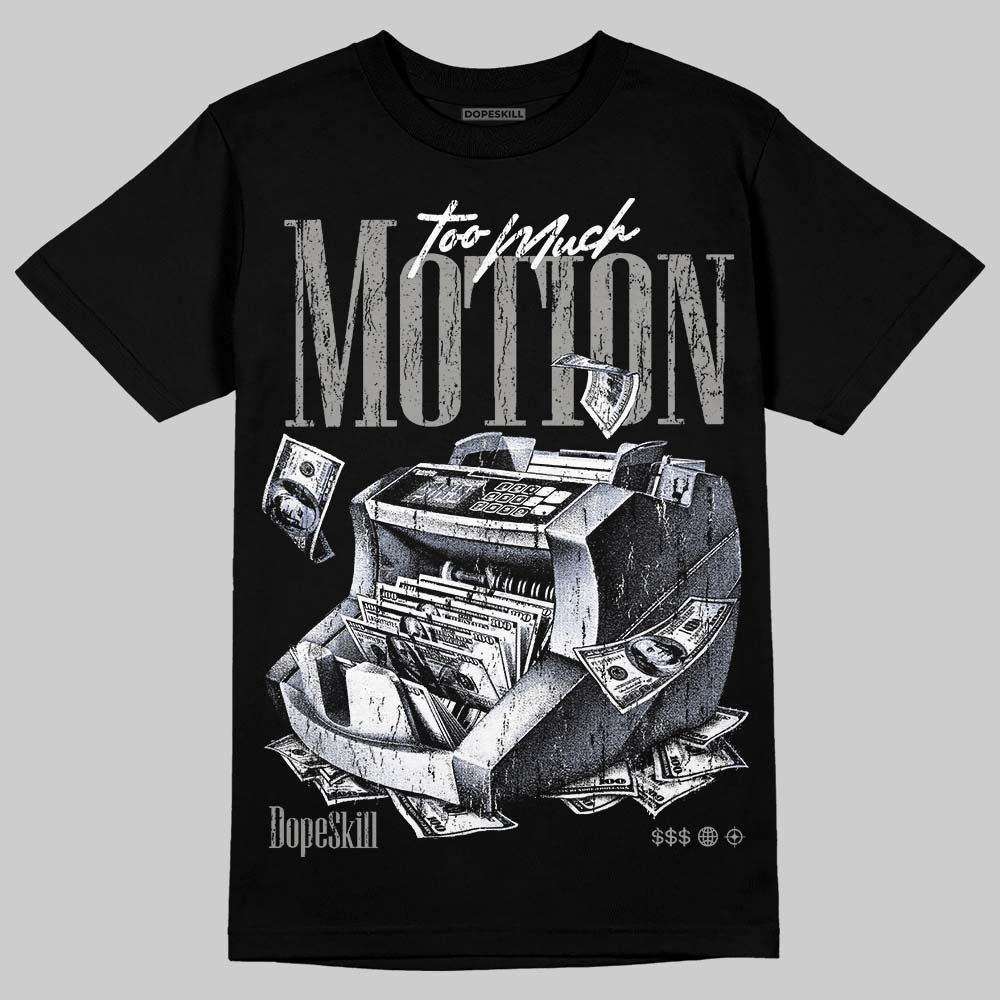 Jordan 8 "Chrome" DopeSkill T-Shirt Too Much Motion Graphic Streetwear - Black