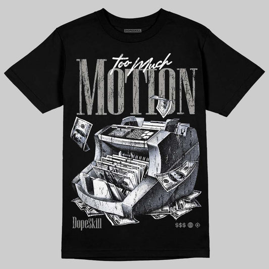Jordan 8 "Chrome" DopeSkill T-Shirt Too Much Motion Graphic Streetwear - Black