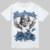 Jordan 5 Black University Blue DopeSkill T-Shirt Bandemic Graphic Streetwear - White v